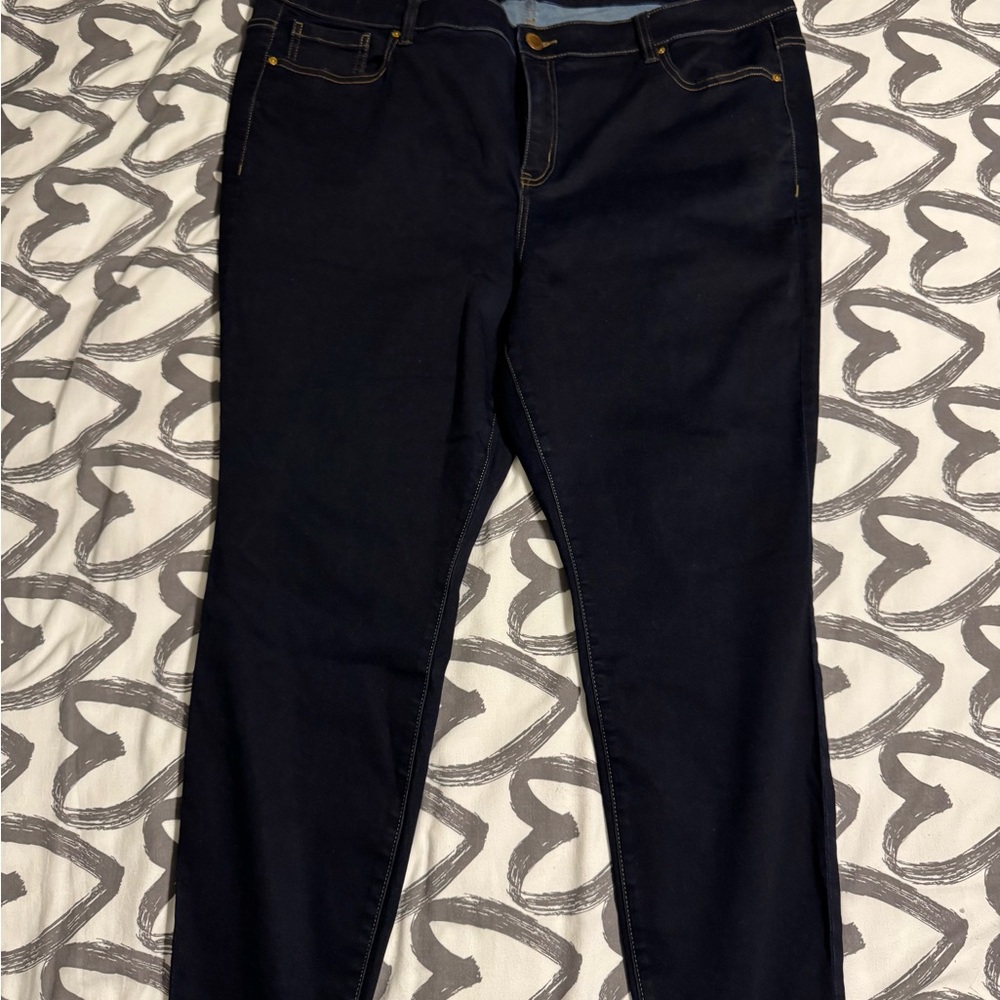 Lane Bryant Dark Blue Women's Jeggings - Picture 3 of 5
